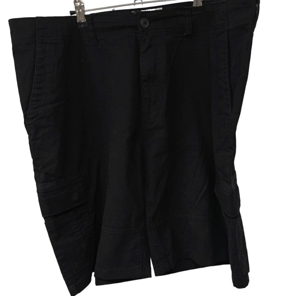 Sun and Stone Men's Frank 10" Cargo Shorts Black Color Size 40